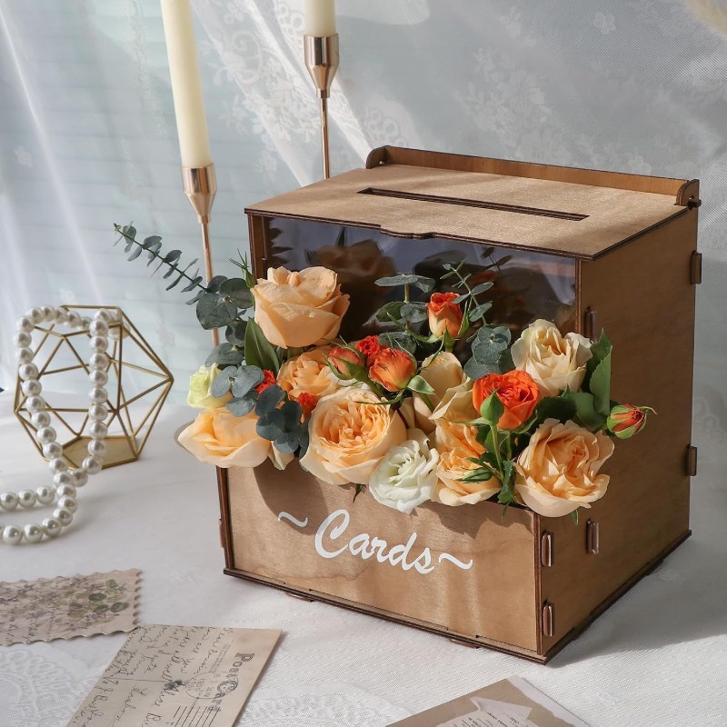 Wedding Card Box - DIY Wooden Wedding Card Box Storage