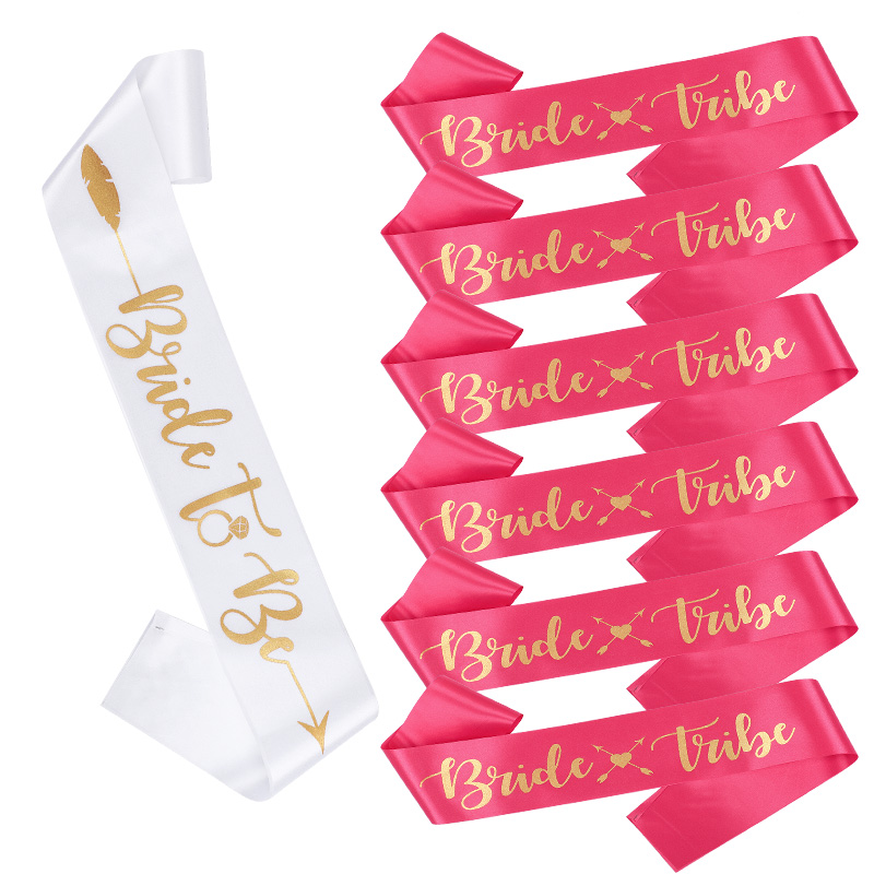 Bride Tribe Sash - Bride Tribe Bridesmaids Sashes Set for
