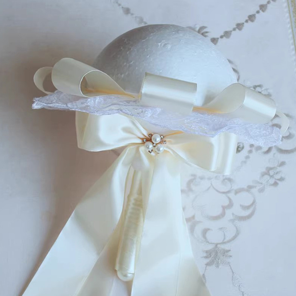 Wedding Floral Supply - 4Pcs White Foam Hemisphere Foam Half