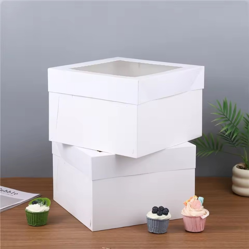 Wedding Supply Decor - yes2/4/6PCS Disposable White Cake Boxes with