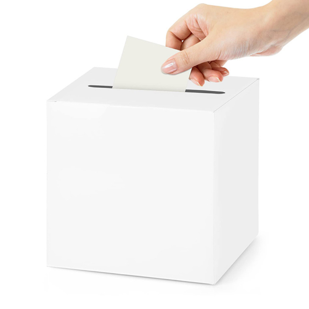 Wedding Card Box - Storage Box White Black Wedding Card
