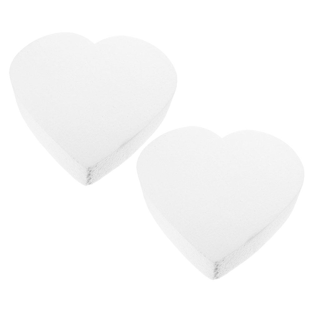 Wedding Supply Decor - 2Pcs Heart Shape Foam Cake Dummy
