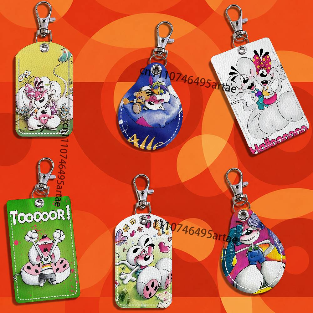 Wedding Packaging - Cartoon Mouses D-Diddl Card Keychain Fashion