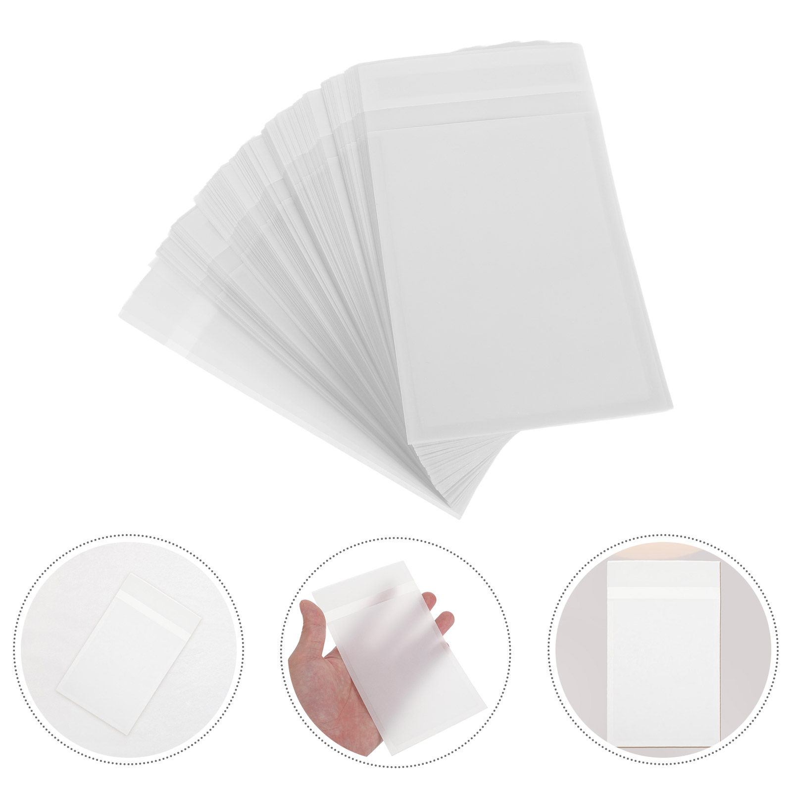 Wedding Packaging - 200Pcs Translucent Envelopes Self-Seal Glassine Mini
