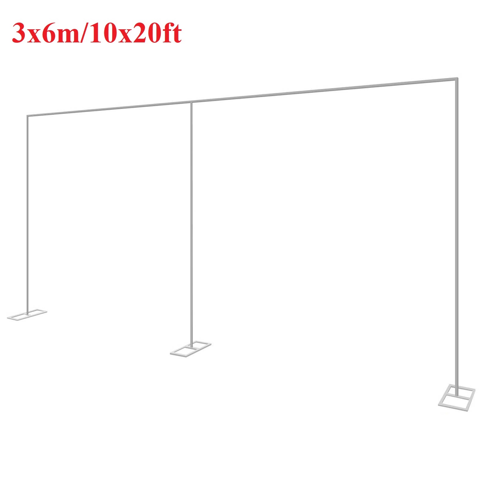 Wedding Balloon Arch - 3x6m/10x20ft Metal Wedding Arch Stand Heavy