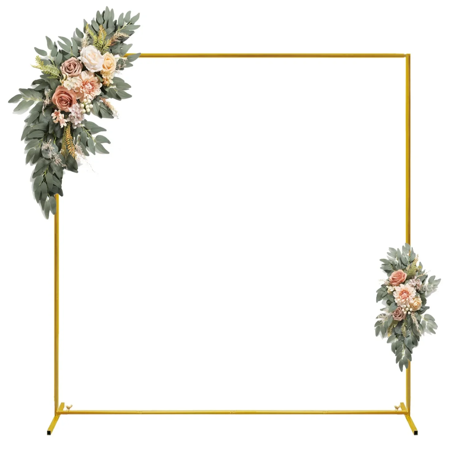 Wedding Balloon Arch - Gold Wedding Arches Square Backdrop Stand