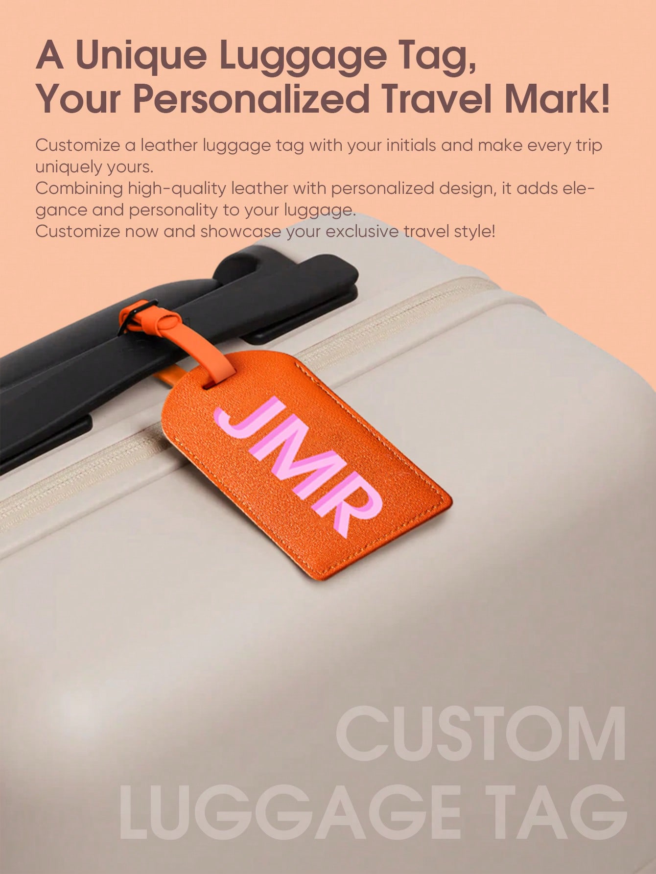 Personalized Initial Luggage T - Wedding Vendor recension och pris