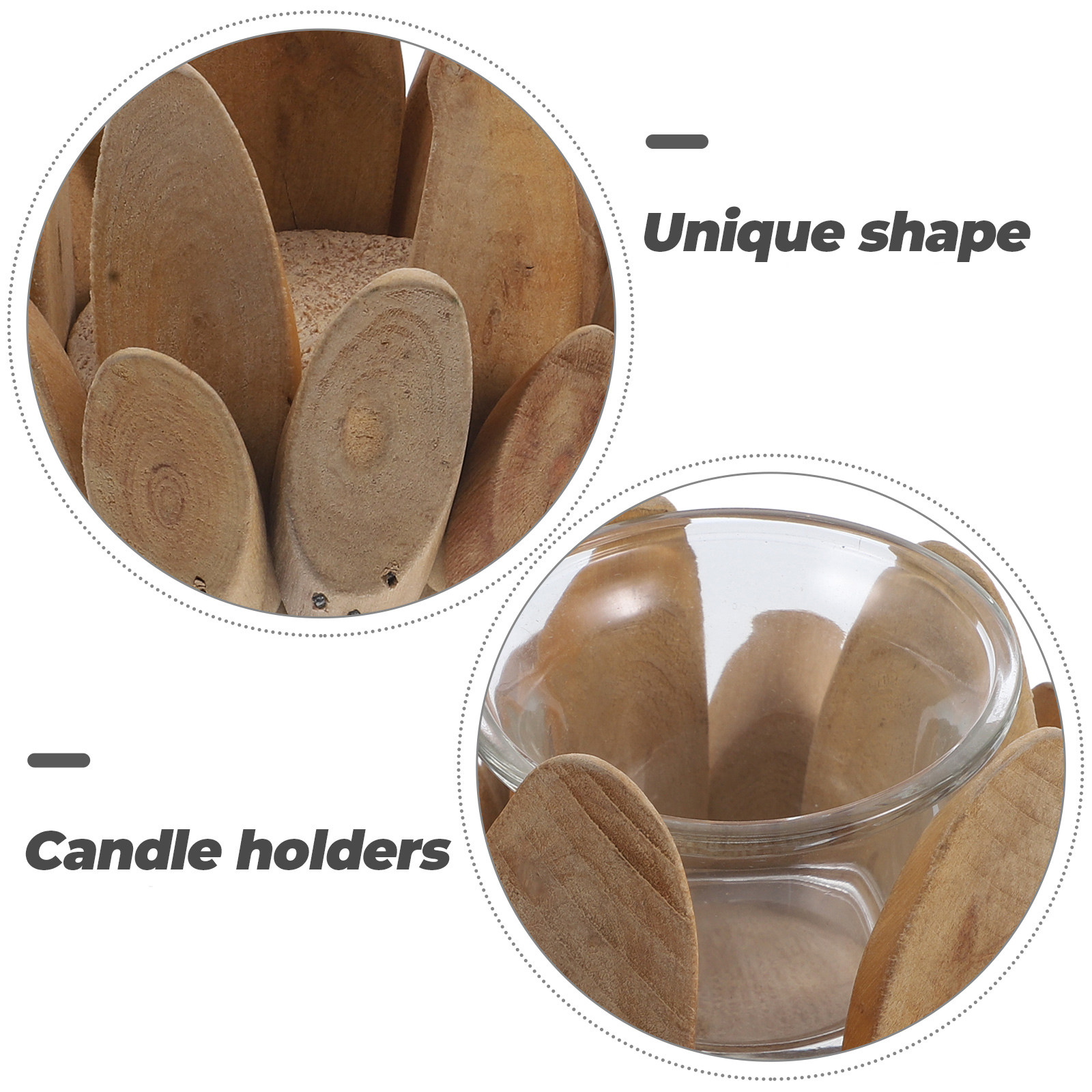 Wood Lotus Holder Countryside  - Wedding Supply Decor recension och pris