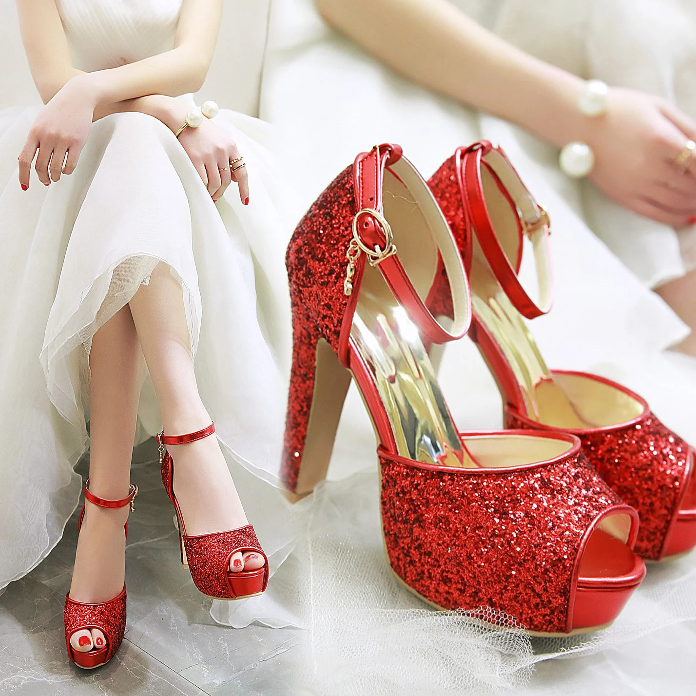 Silver Summer Women High Heel  - Wedding Super recension och pris