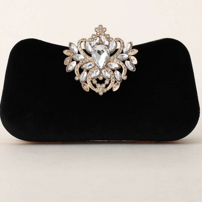 Dark Green Velvet Clutch Bag L - Wedding Vendor recension och pris