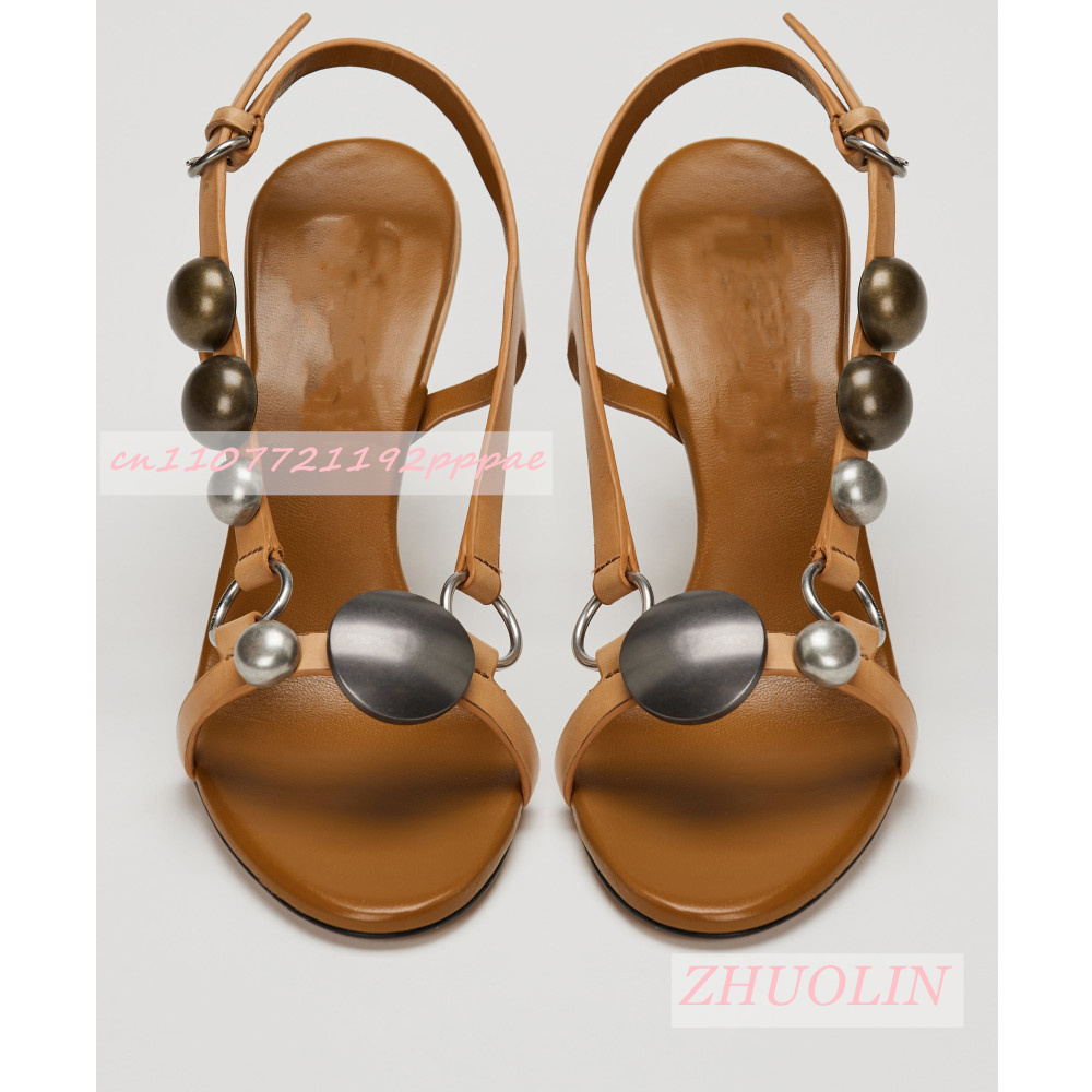 Women Metal Disc Decor Slingba - Wedding Super recension och pris