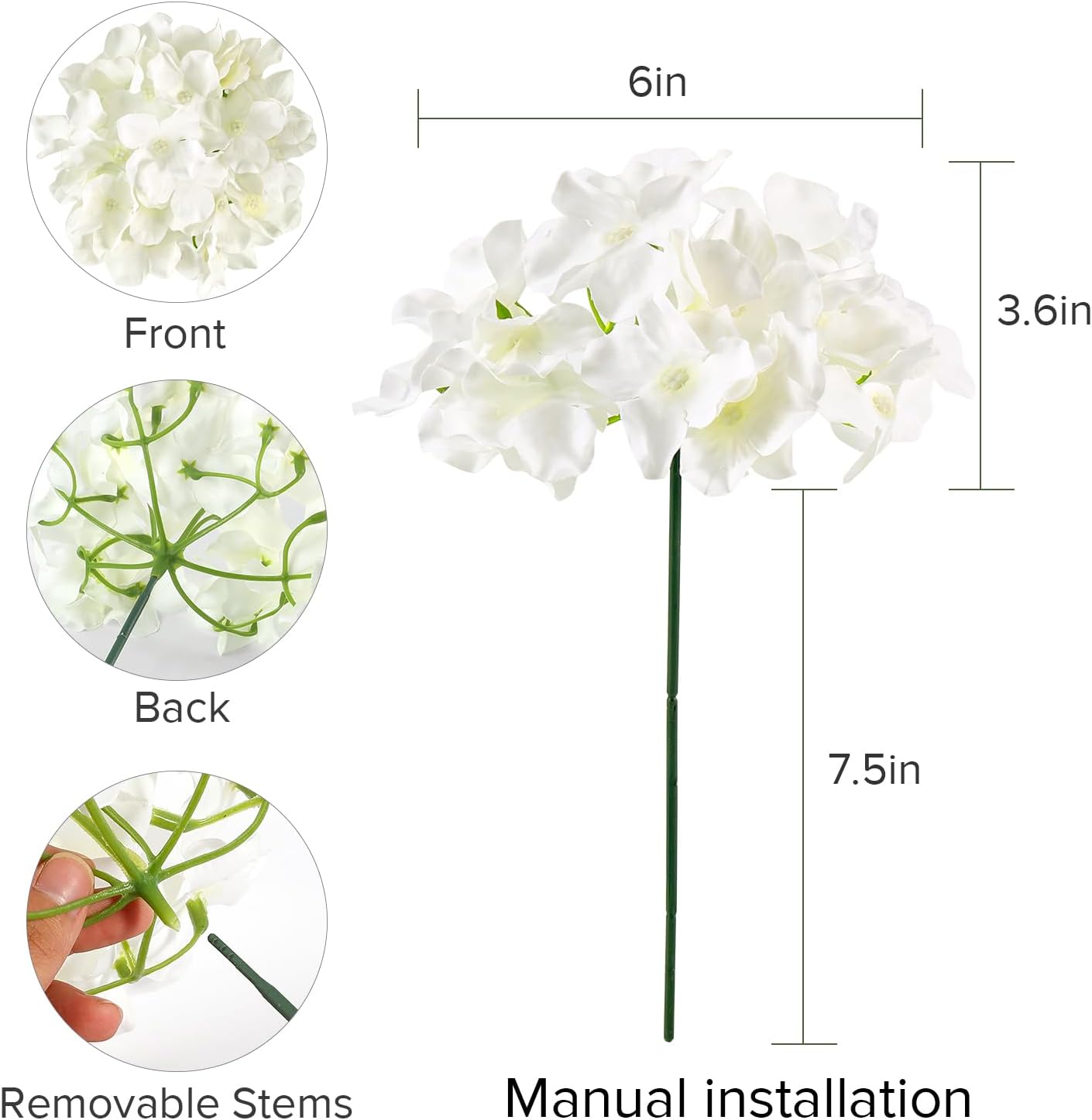 304 Pieces Bulk White Silk Art - Wedding Supply In Bulk recension och pris