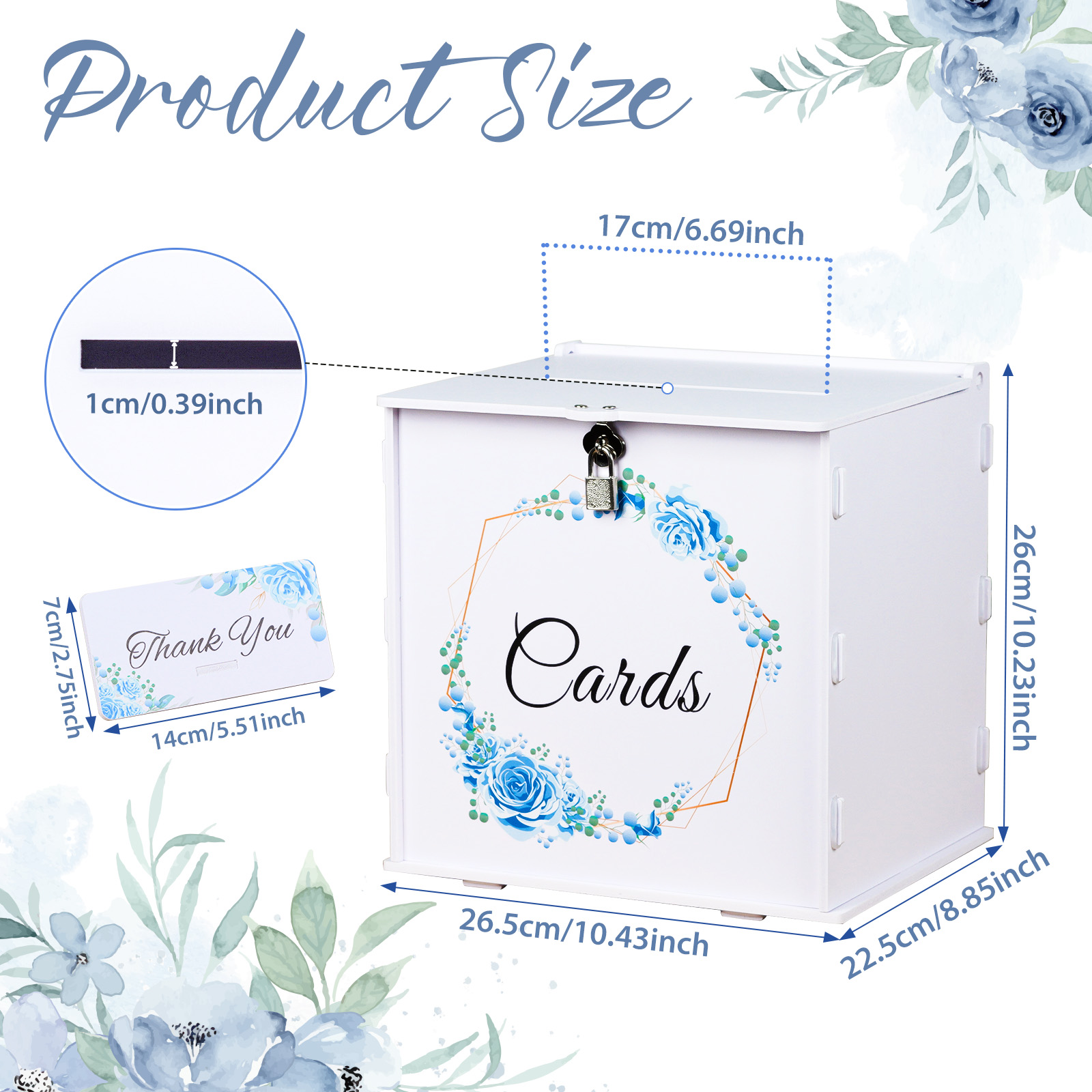 White Wedding Card Box with Lo - Wedding Card Box recension och pris