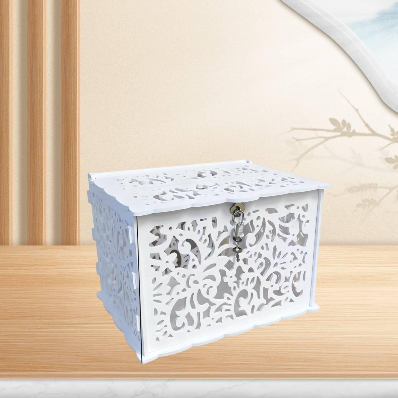 Elegant White Wedding Cards Bo - Wedding Card Box recension och pris