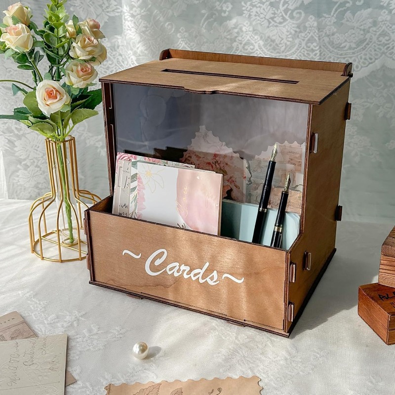 DIY Wooden Wedding Card Box St - Wedding Card Box recension och pris