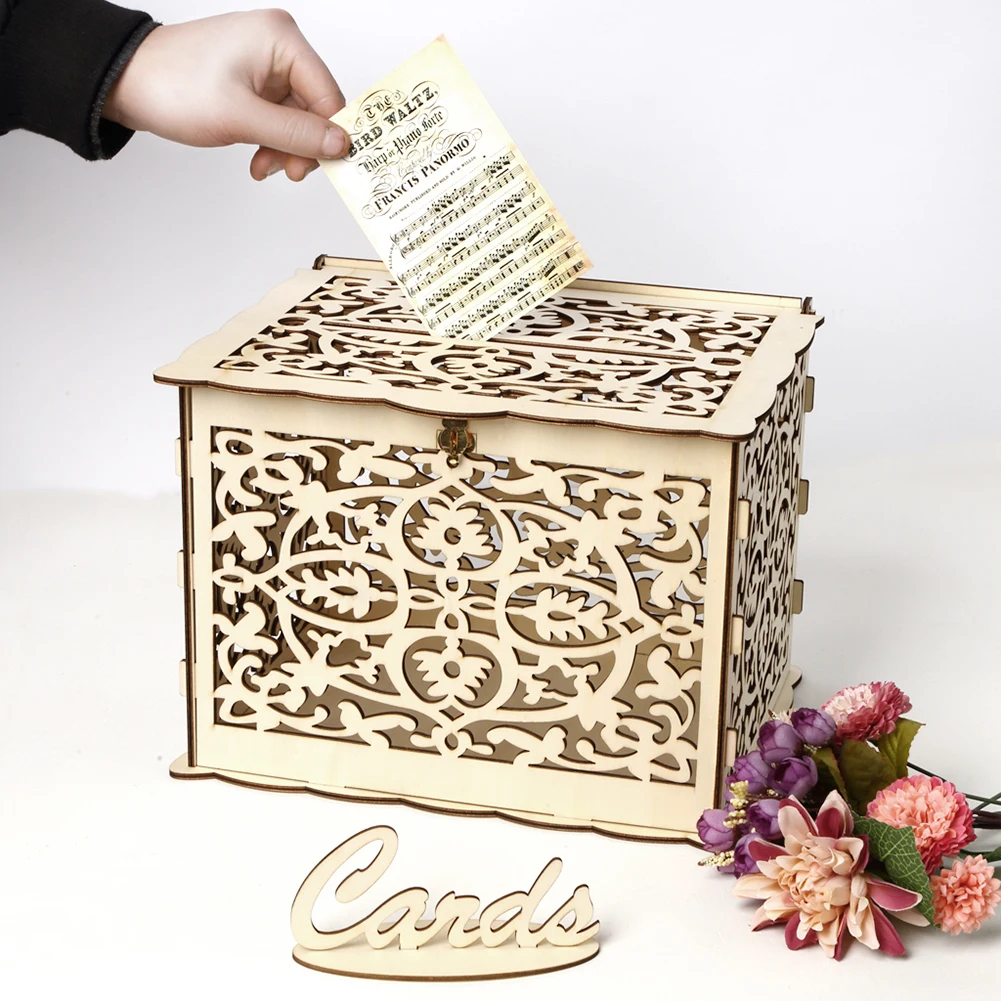 Wooden Wedding Card Box Weddin - Wedding Card Box recension och pris