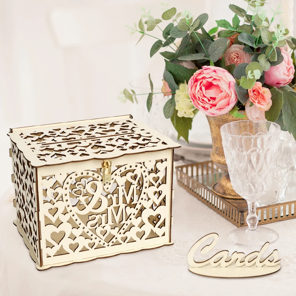 Wooden Wedding Card Box Weddin - Wedding Card Box recension och pris