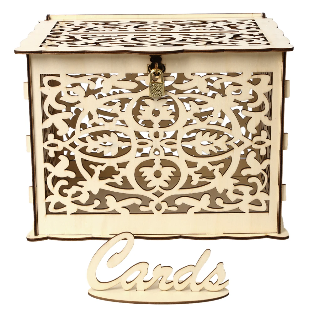 Wooden Wedding Card Box Weddin - Wedding Card Box recension och pris