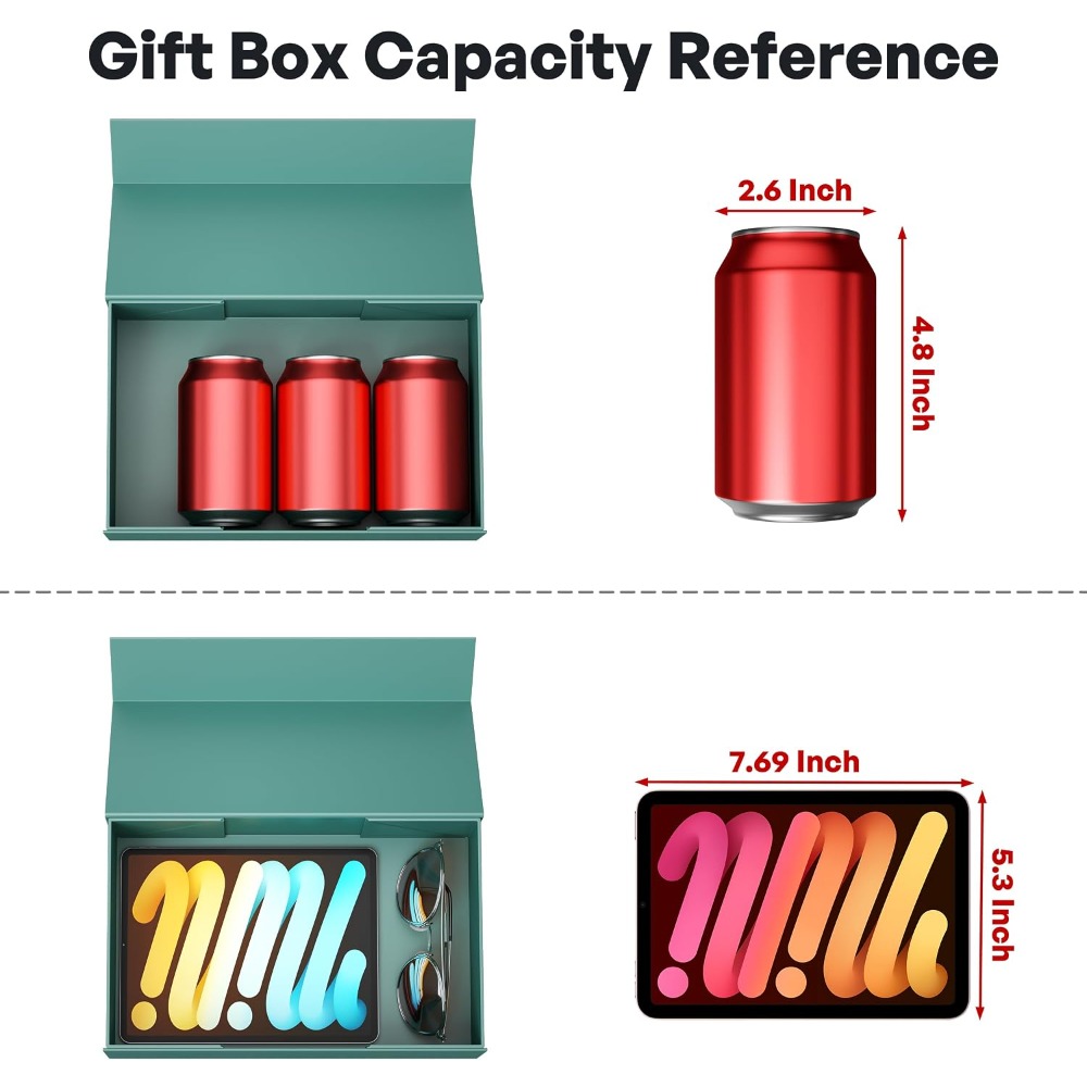 Green Gift Box with Magnetic C - Wedding Packaging recension och pris