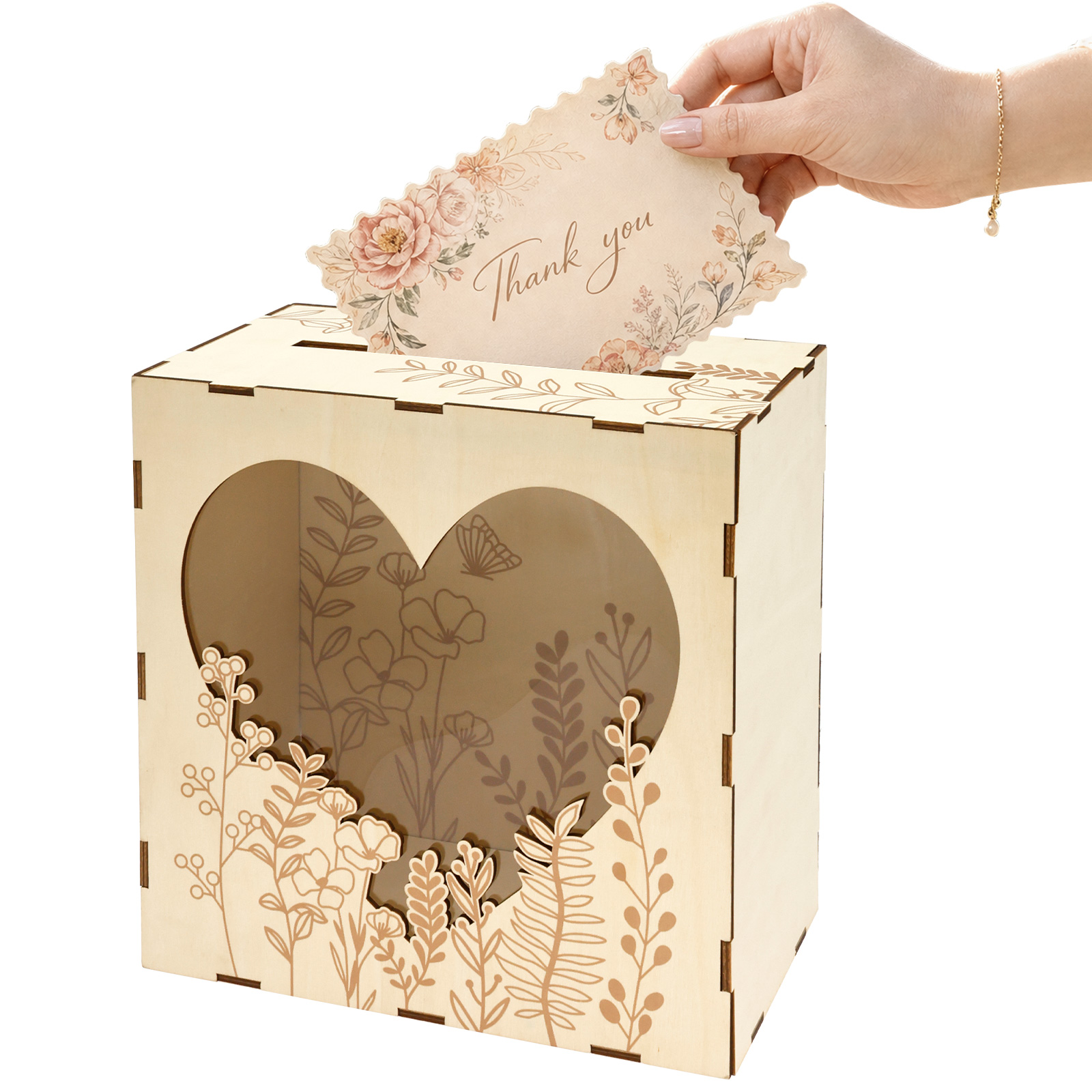 Wedding Card Box Wooden Weddin - Wedding Card Box recension och pris