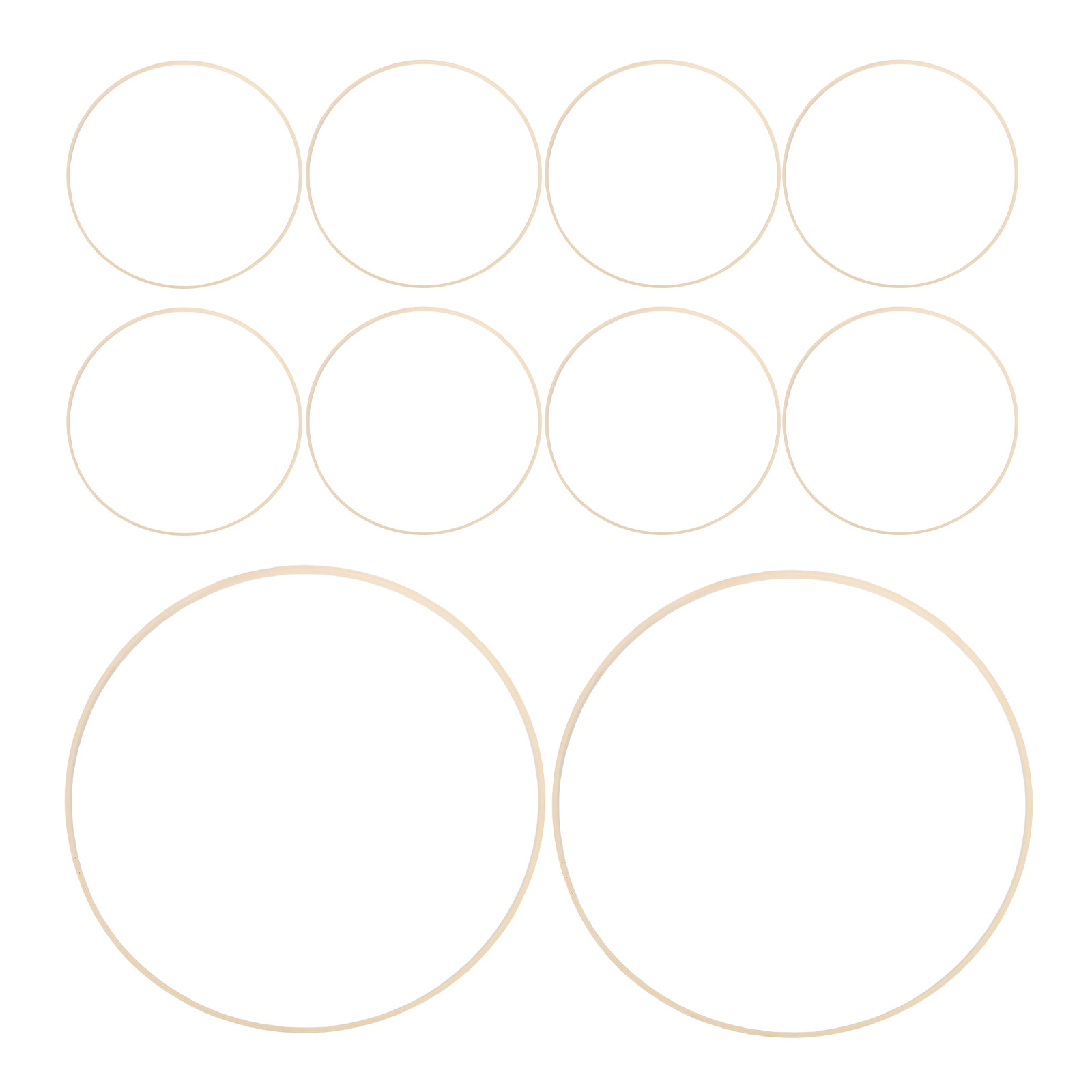 10Pcs Bamboo Floral Hoops Rust - Wedding Floral Supply recension och pris