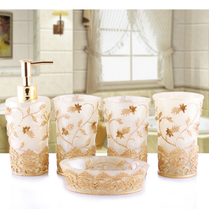 European Style Emboss Resin Ba - Wedding Bathroom Supply Kit recension och pris