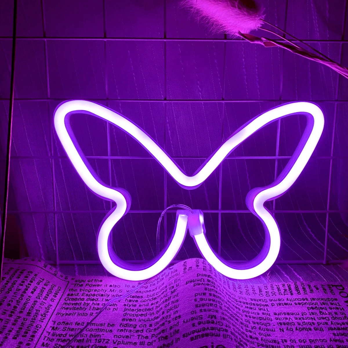 LED butterfly neon lights, USB - Wedding Power Supply recension och pris