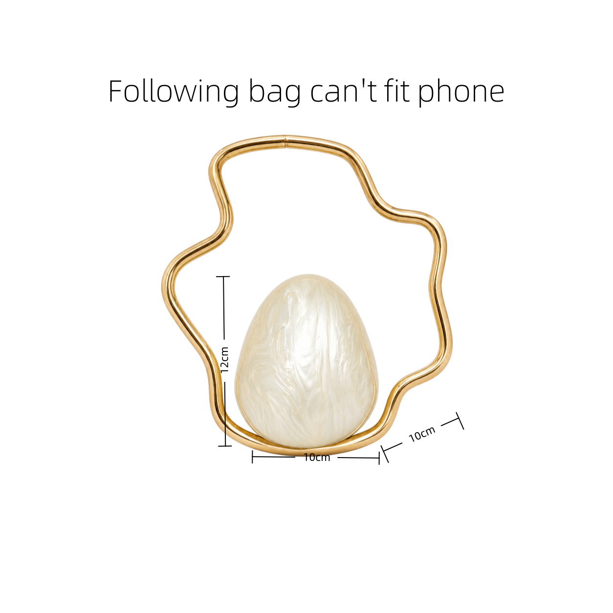 Women Acrylic Mini Egg Bag Cut - Wedding Vendor recension och pris