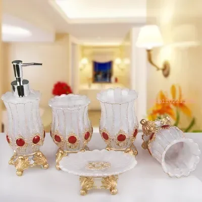 Bathroom Accessories Five-piec - Wedding Bathroom Supply Kit recension och pris