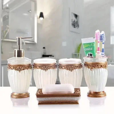 Bathroom Accessories Five-piec - Wedding Bathroom Supply Kit recension och pris