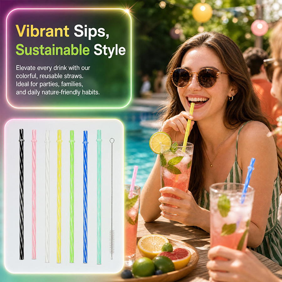 25Pcs Colorful Striped Reusabl - Wedding Supply In Bulk recension och pris