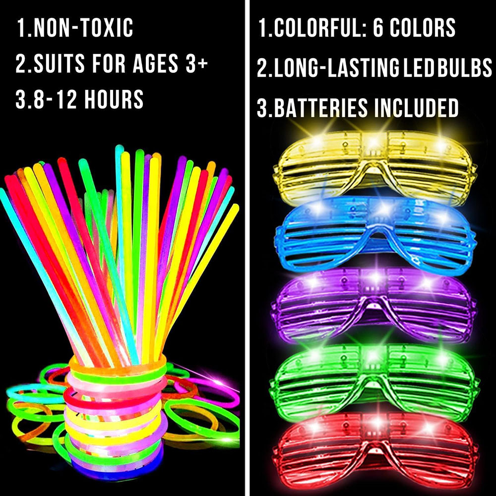 136Pack Glow in The Dark Light - Wedding Supply In Bulk recension och pris