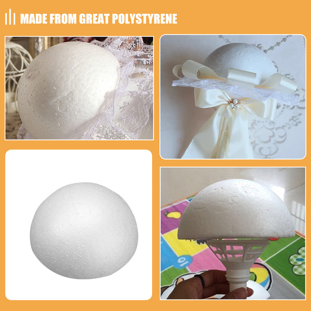 4Pcs White Foam Hemisphere Foa - Wedding Floral Supply recension och pris