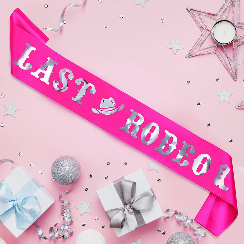 1Pcs Last Rodeo Sash Bachelore - Bride Tribe Sash recension och pris