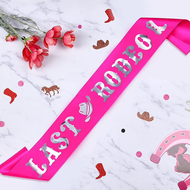 1Pcs Last Rodeo Sash Bachelore - Bride Tribe Sash recension och pris