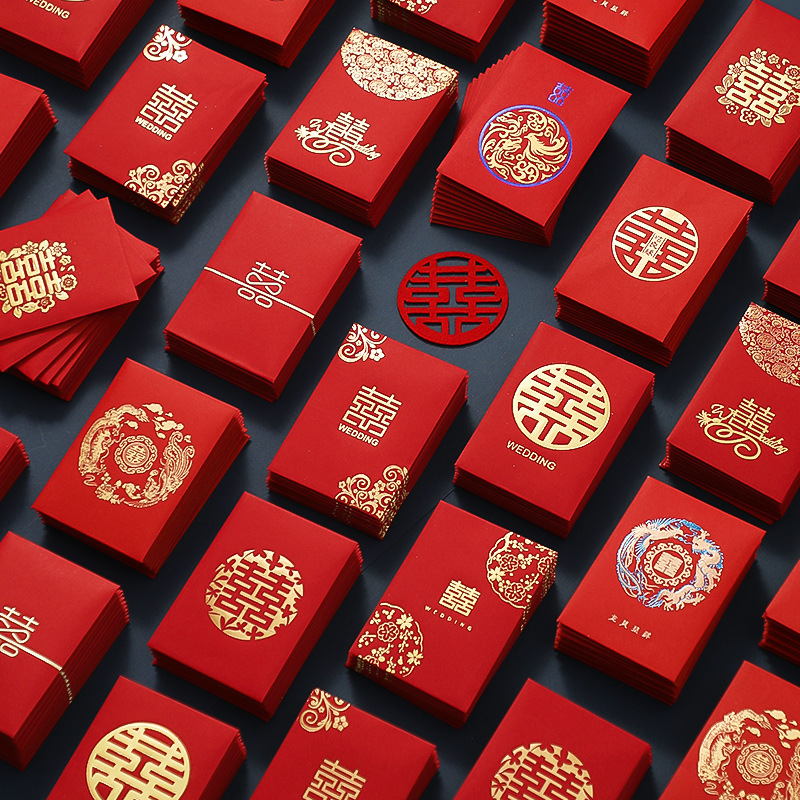 50pcs Chinese New Year Red Env - Wedding Envelopes recension och pris