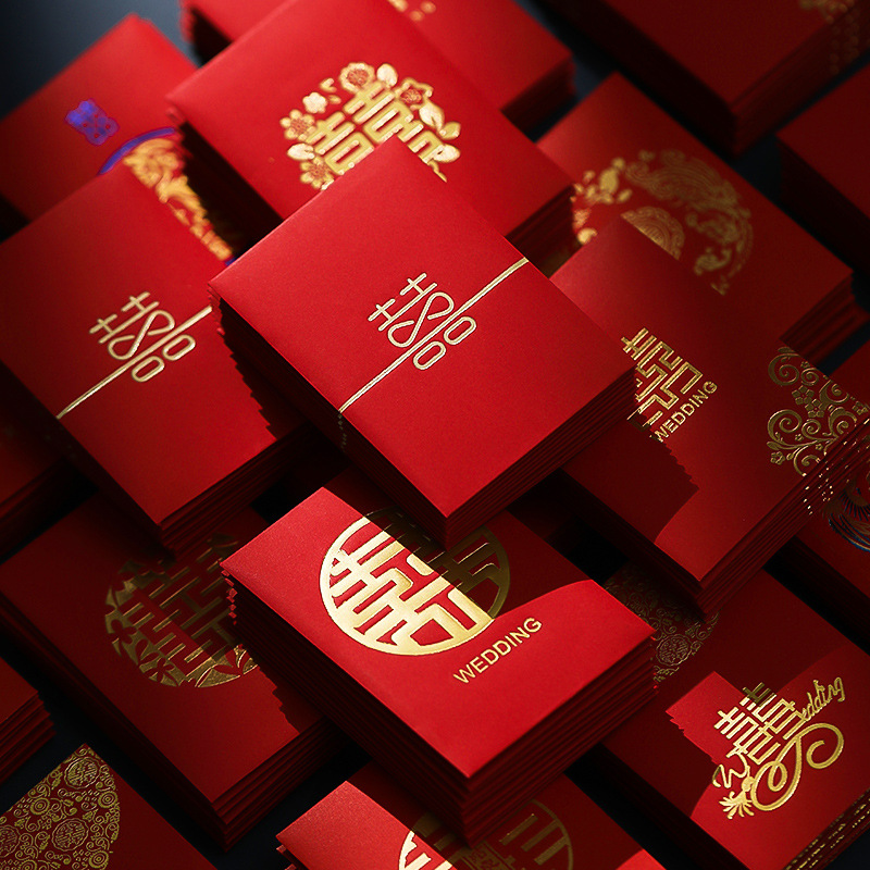50pcs Chinese New Year Red Env - Wedding Envelopes recension och pris