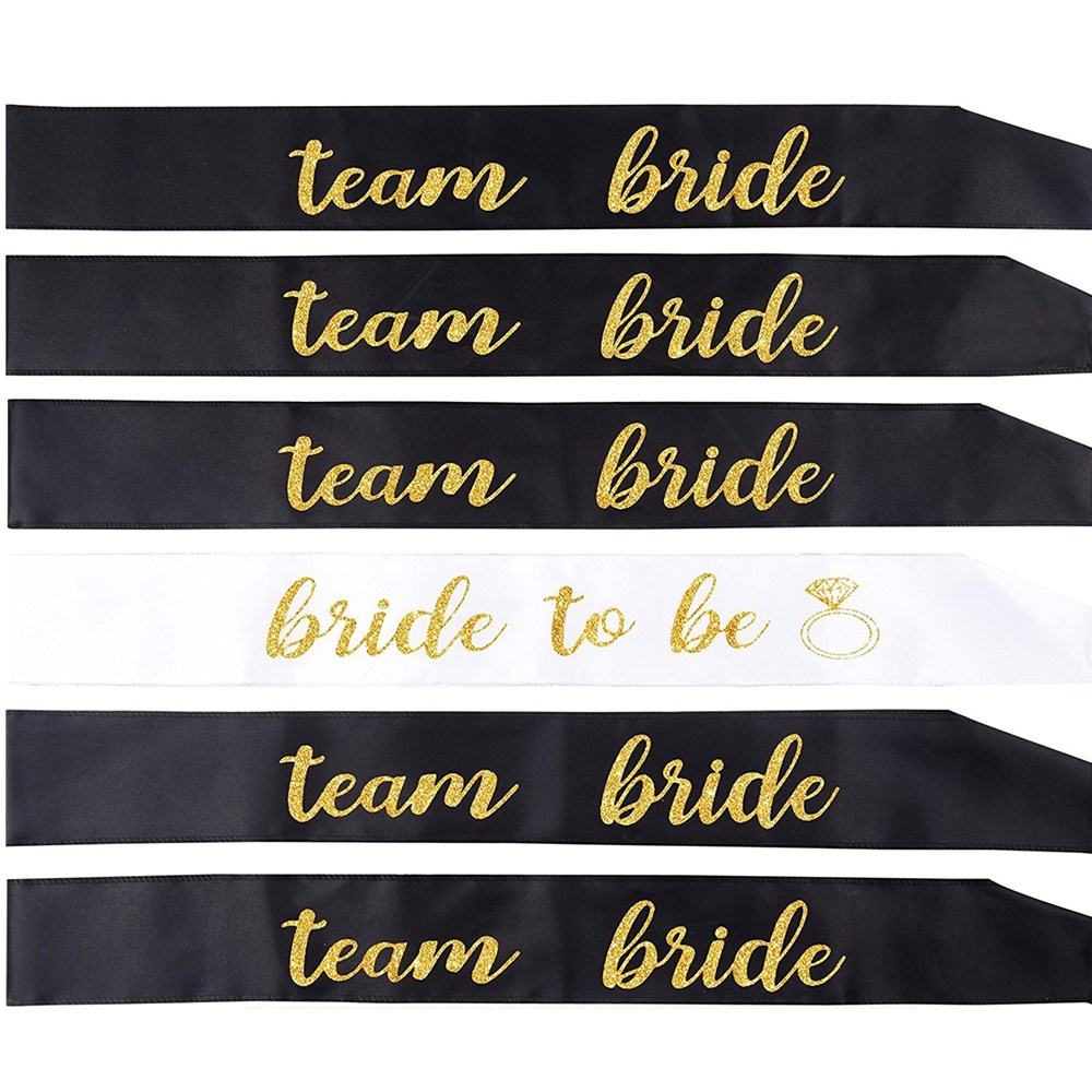 1set Wedding Bride To Be Team  - Bride Tribe Sash recension och pris