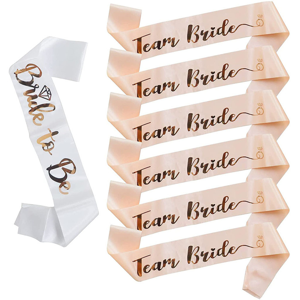1Set Rose Gold Team Bride To B - Bride Tribe Sash recension och pris