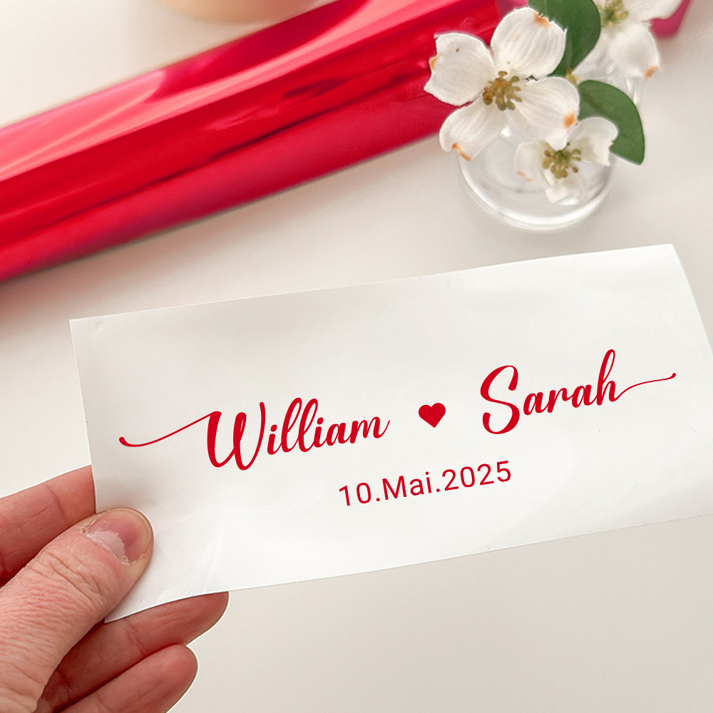 Custom Name Decals for Wedding - Wedding Card Box recension och pris