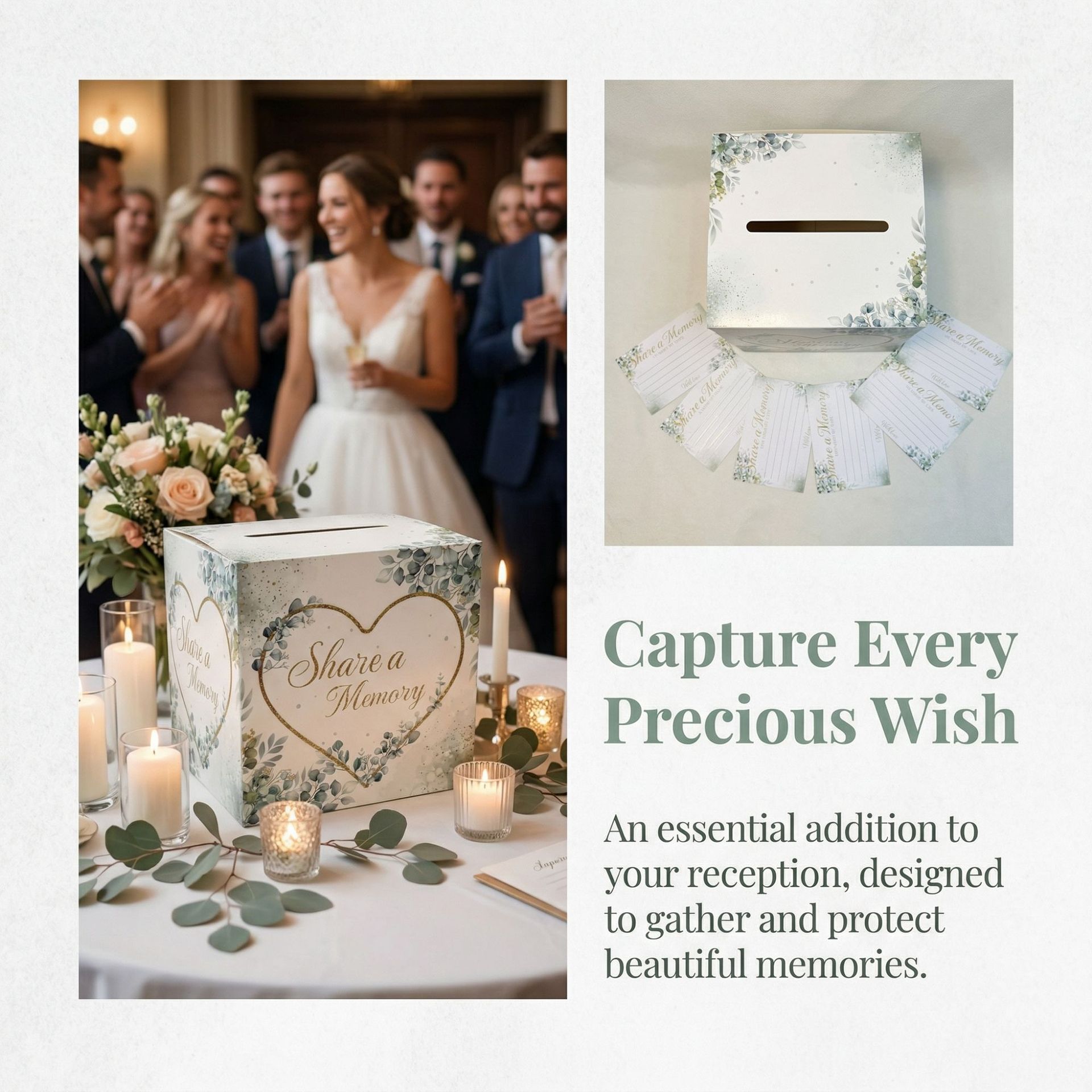 White Floral Wedding Card Box  - Wedding Card Box recension och pris