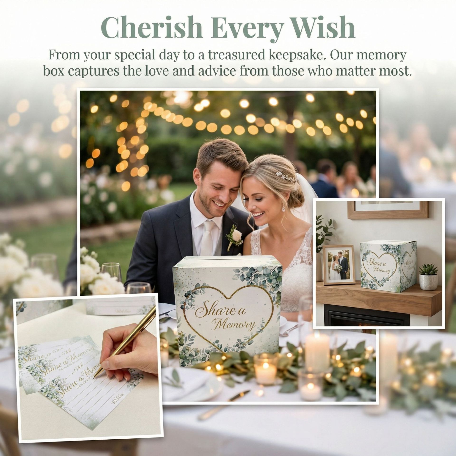 White Floral Wedding Card Box  - Wedding Card Box recension och pris