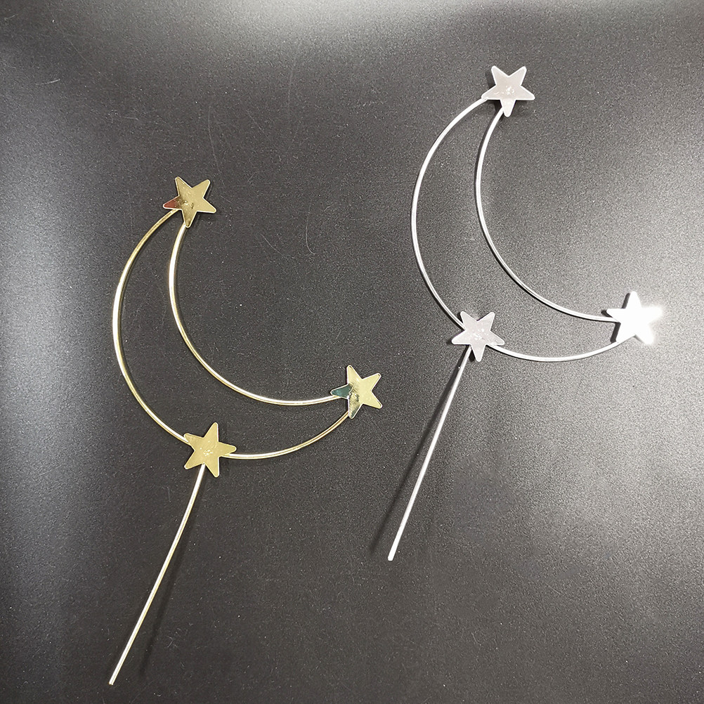 4Pcs Cake Topper Moon and Star - Wedding Supply Decor recension och pris
