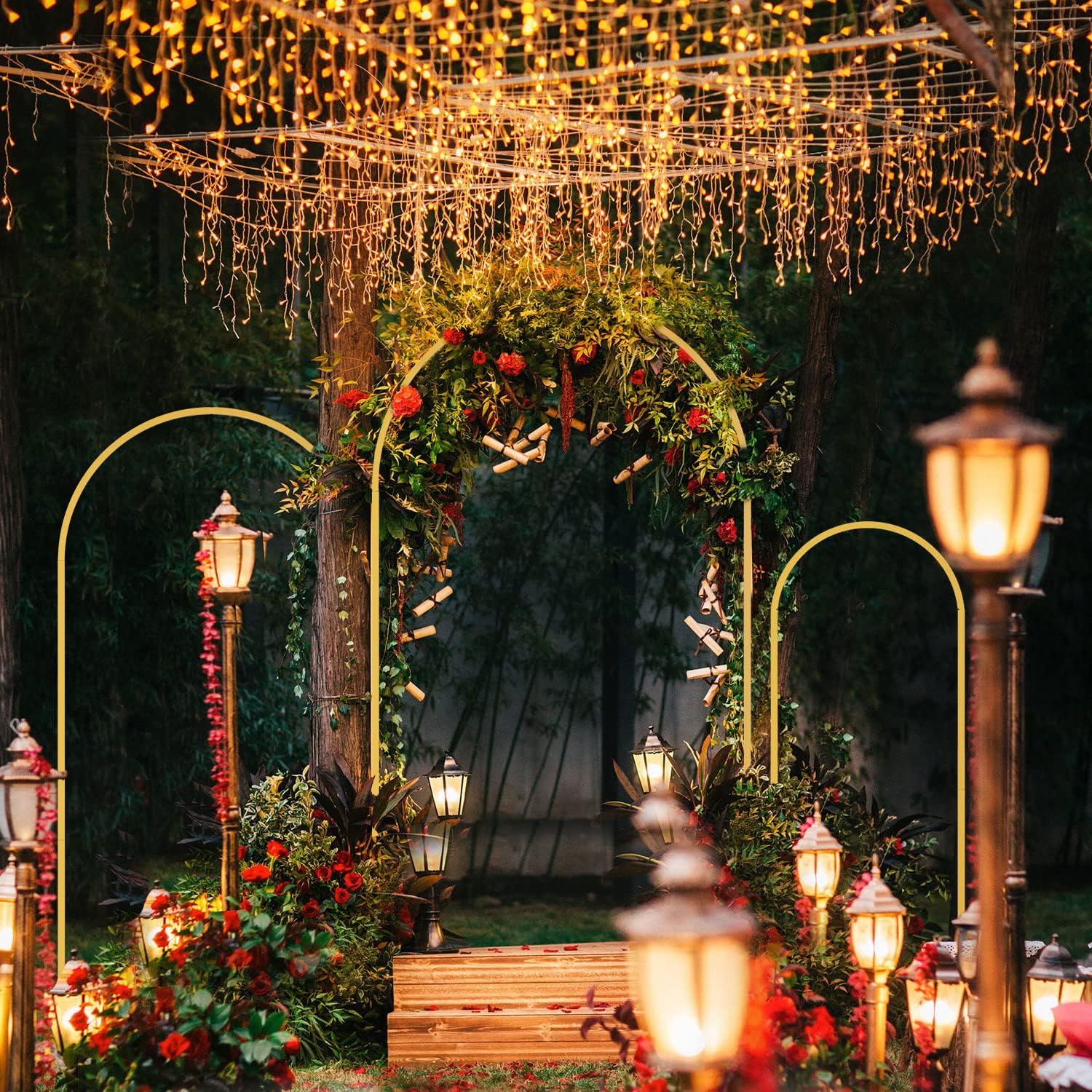 1pc Gold Metal Arch Backdrop S - Wedding Balloon Arch recension och pris