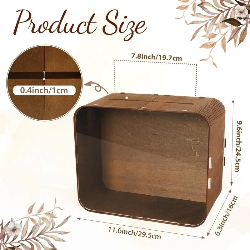 Wooden Wedding Card Box With A - Wedding Card Box recension och pris