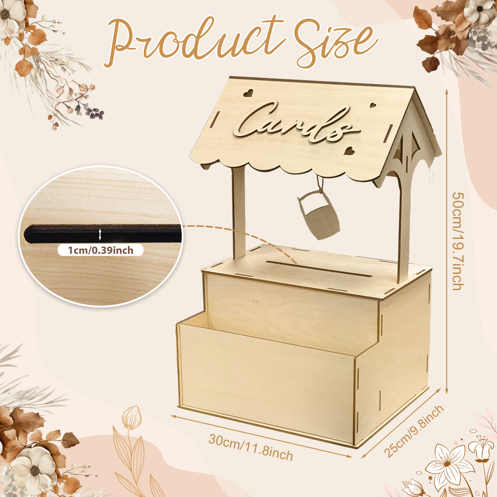 OurWarm Flower Groove Wishing  - Wedding Card Box recension och pris