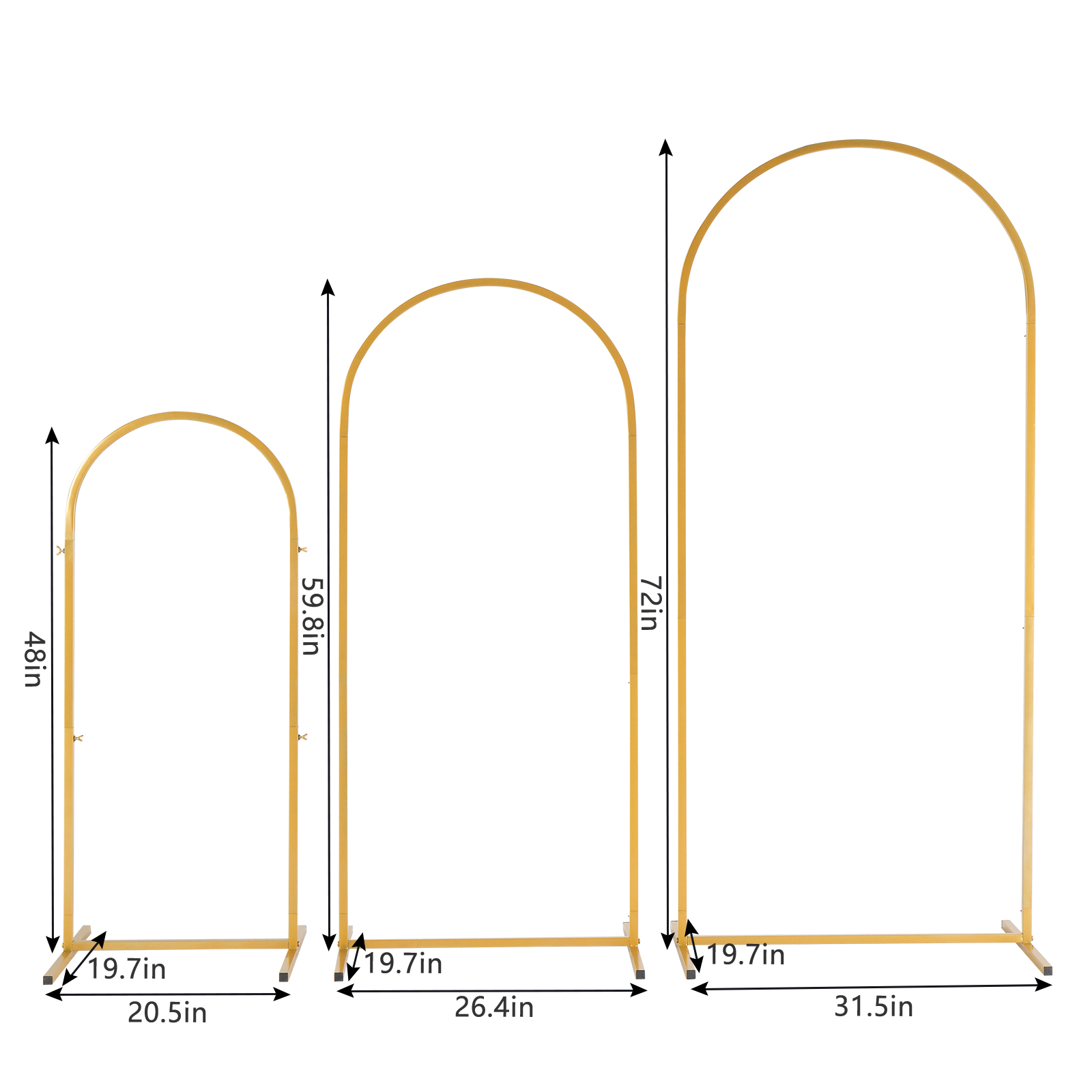 Golden Metal Balloon Arch Brac - Wedding Balloon Arch recension och pris