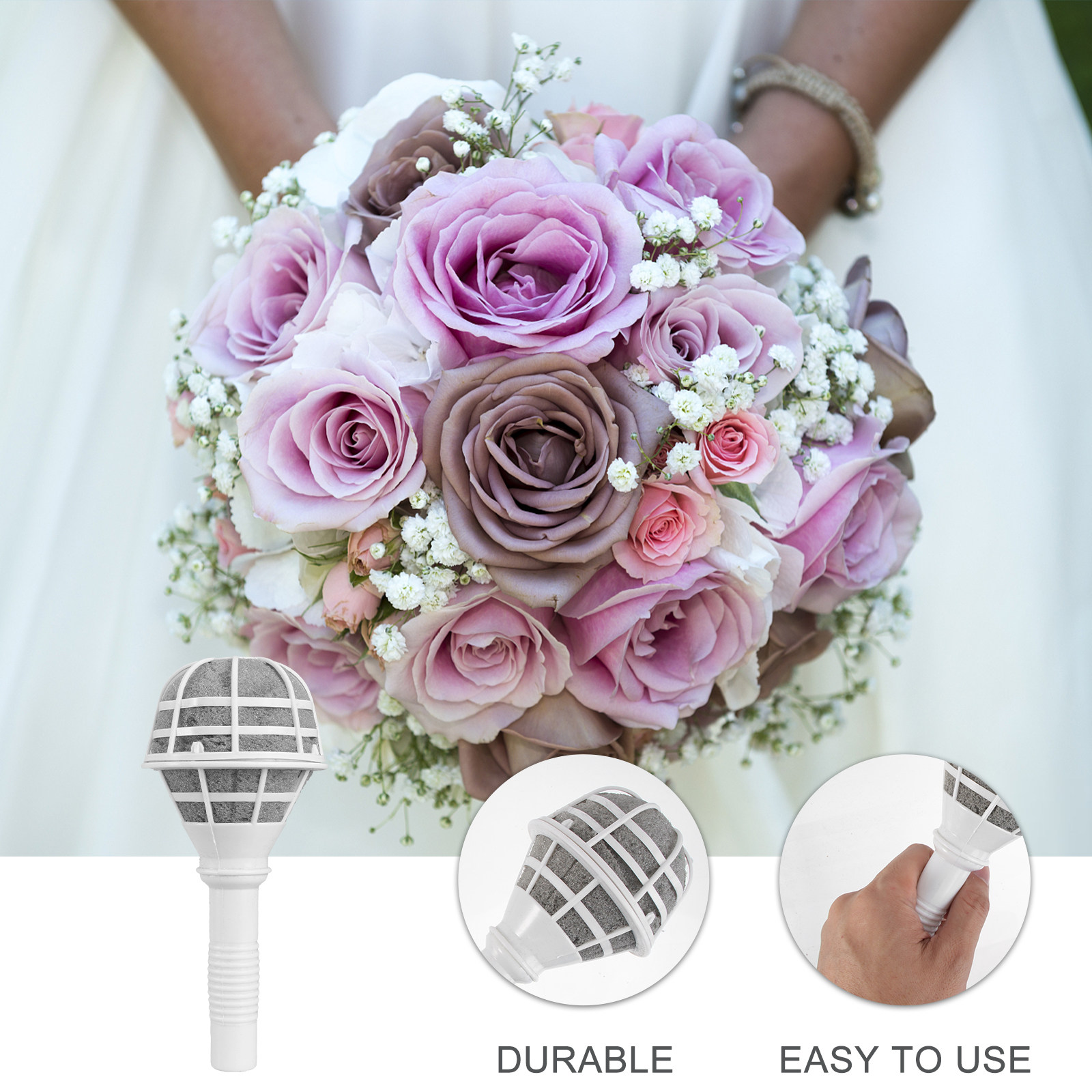 6Pcs Floral Flower Handle Brid - Wedding Floral Supply recension och pris
