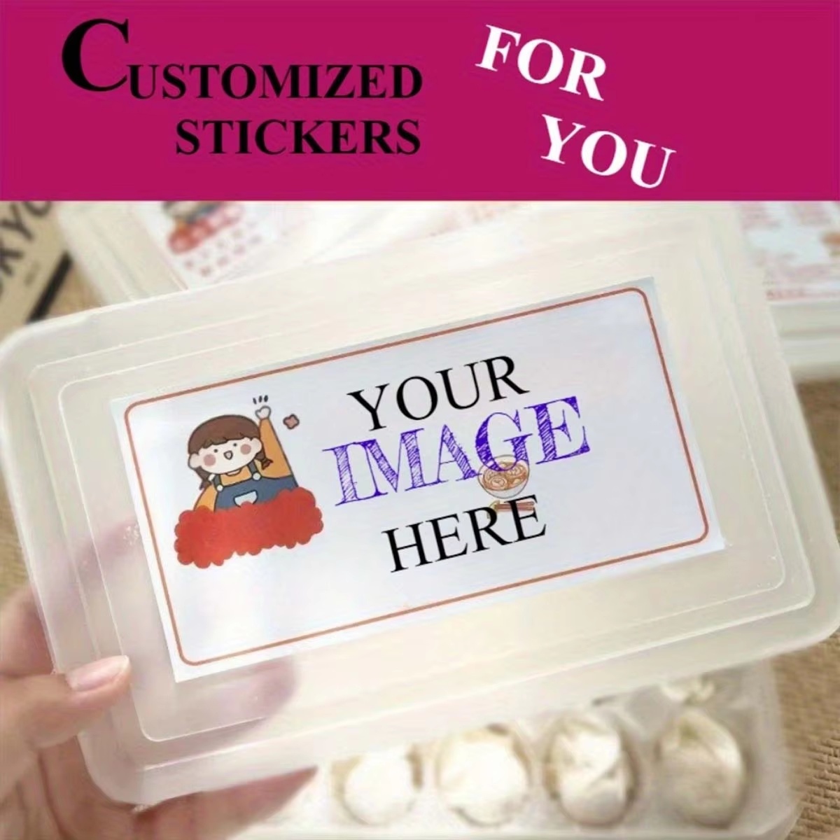 Custom Rectangular Stickers –  - Wedding Packaging recension och pris