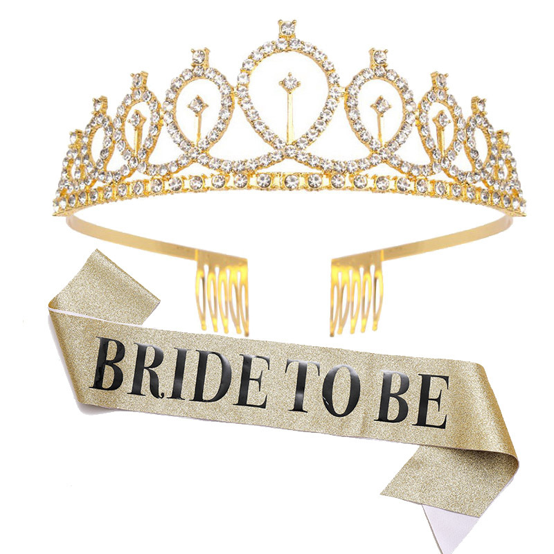 1set Rose Gold Bride to Be Sat - Bride Tribe Sash recension och pris